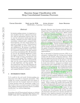 Bayesian Image Classification with Deep Convolutional Gaussian Processes