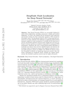 DeepFault: Fault Localization for Deep Neural Networks