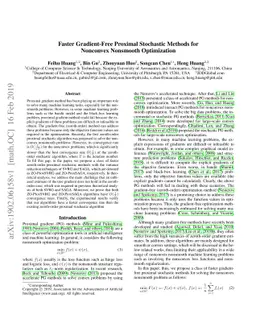 Faster Gradient-Free Proximal Stochastic Methods for Nonconvex Nonsmooth
  Optimization