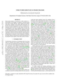 Structured Group Local Sparse Tracker