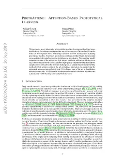 ProtoAttend: Attention-Based Prototypical Learning