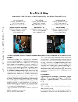 In a Silent Way: Communication Between AI and Improvising Musicians
  Beyond Sound