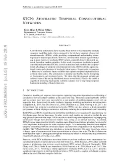 STCN: Stochastic Temporal Convolutional Networks
