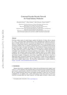 Contextual Encoder-Decoder Network for Visual Saliency Prediction