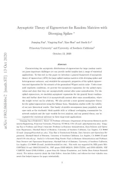 Asymptotic Theory of Eigenvectors for Random Matrices with Diverging
  Spikes