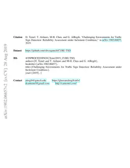 Challenging Environments for Traffic Sign Detection: Reliability
  Assessment under Inclement Conditions