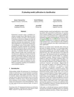 Evaluating model calibration in classification