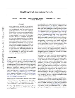 Simplifying Graph Convolutional Networks