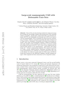Large-scale mammography CAD with Deformable Conv-Nets
