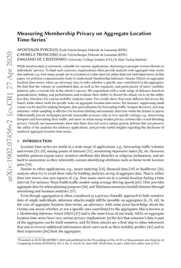 Measuring Membership Privacy on Aggregate Location Time-Series