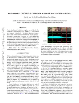 Dual-modality seq2seq network for audio-visual event localization