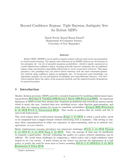 Beyond Confidence Regions: Tight Bayesian Ambiguity Sets for Robust MDPs