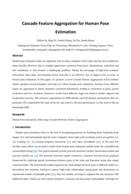 Cascade Feature Aggregation for Human Pose Estimation