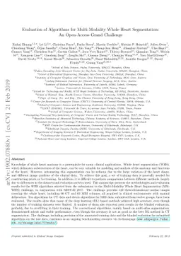 Evaluation of Algorithms for Multi-Modality Whole Heart Segmentation: An
  Open-Access Grand Challenge