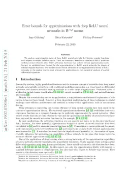 Error bounds for approximations with deep ReLU neural networks in
  $W^{s,p}$ norms