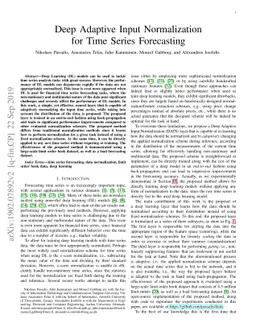 Deep Adaptive Input Normalization for Time Series Forecasting