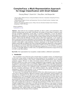 ComplexFace: a Multi-Representation Approach for Image Classification
  with Small Dataset
