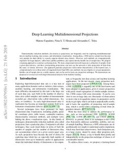 Deep Learning Multidimensional Projections