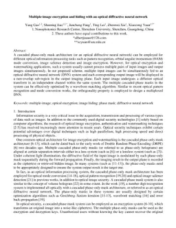 Multiple-image encryption and hiding with an optical diffractive neural
  network