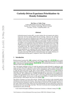 Curiosity-Driven Experience Prioritization via Density Estimation