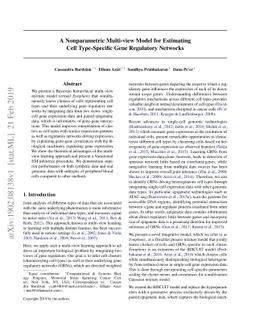 A Nonparametric Multi-view Model for Estimating Cell Type-Specific Gene
  Regulatory Networks