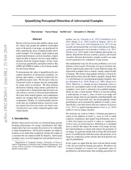 Quantifying Perceptual Distortion of Adversarial Examples