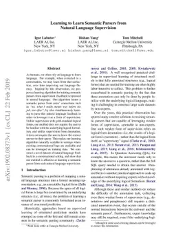 Learning to Learn Semantic Parsers from Natural Language Supervision