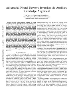 Adversarial Neural Network Inversion via Auxiliary Knowledge Alignment