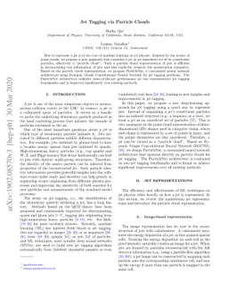ParticleNet: Jet Tagging via Particle Clouds