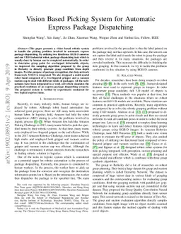 Vision Based Picking System for Automatic Express Package Dispatching