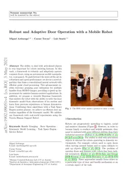 Robust and Adaptive Door Operation with a Mobile Robot