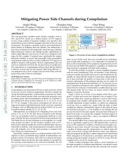 Mitigating Power Side Channels during Compilation