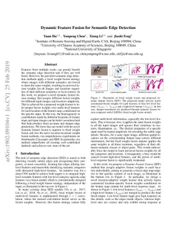 Dynamic Feature Fusion for Semantic Edge Detection