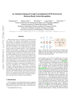 An Attention Enhanced Graph Convolutional LSTM Network for
  Skeleton-Based Action Recognition
