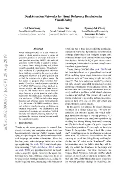 Dual Attention Networks for Visual Reference Resolution in Visual Dialog