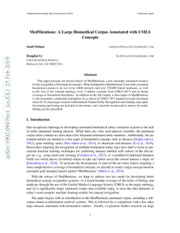 MedMentions: A Large Biomedical Corpus Annotated with UMLS Concepts