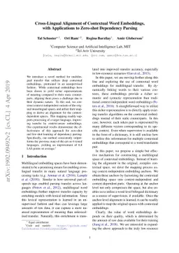 Cross-Lingual Alignment of Contextual Word Embeddings, with Applications
  to Zero-shot Dependency Parsing