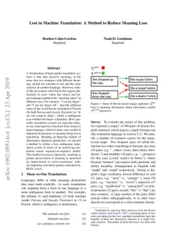 Lost in Machine Translation: A Method to Reduce Meaning Loss