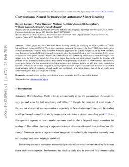 Convolutional Neural Networks for Automatic Meter Reading