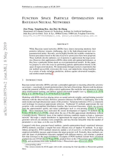 Function Space Particle Optimization for Bayesian Neural Networks