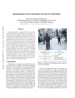 Image-Question-Answer Synergistic Network for Visual Dialog