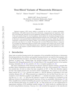 Tree-Sliced Variants of Wasserstein Distances