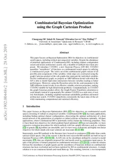 Combinatorial Bayesian Optimization using the Graph Cartesian Product