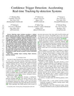 Confidence Trigger Detection: Accelerating Real-time
  Tracking-by-detection Systems