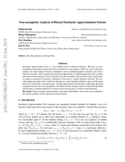 Non-asymptotic Analysis of Biased Stochastic Approximation Scheme