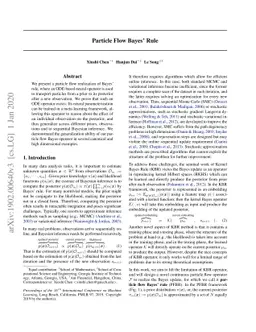 Particle Flow Bayes' Rule