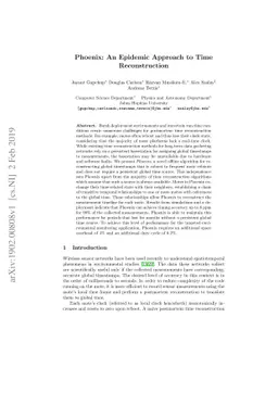 Phoenix: An Epidemic Approach to Time Reconstruction