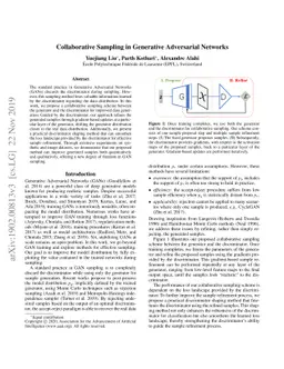 Collaborative Sampling in Generative Adversarial Networks