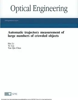 Automatic trajectory measurement of large numbers of crowded objects