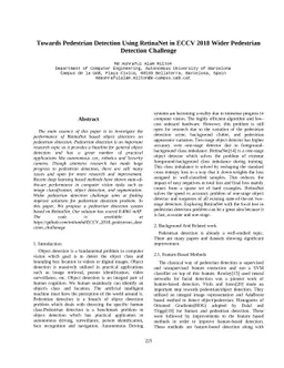 Towards Pedestrian Detection Using RetinaNet in ECCV 2018 Wider
  Pedestrian Detection Challenge
